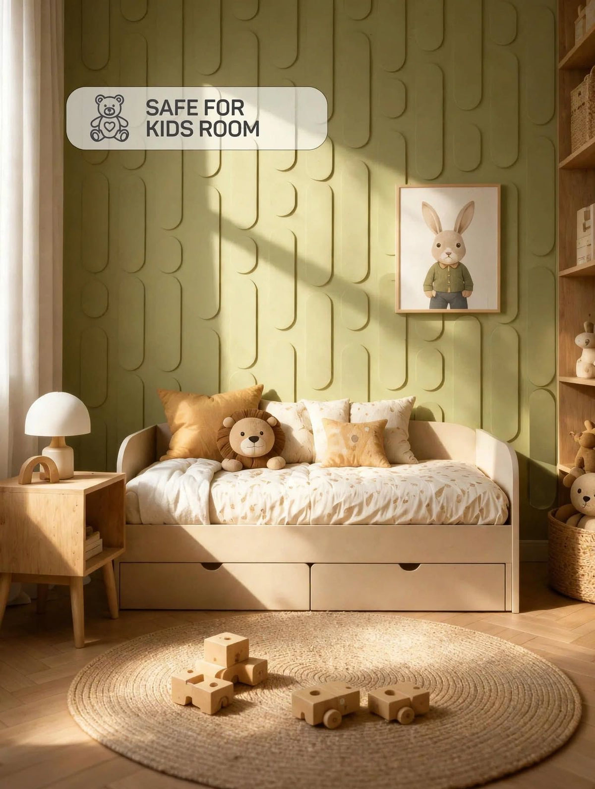 Modern 3D Wooden Wall Panels (Set of 8+6 Panels)